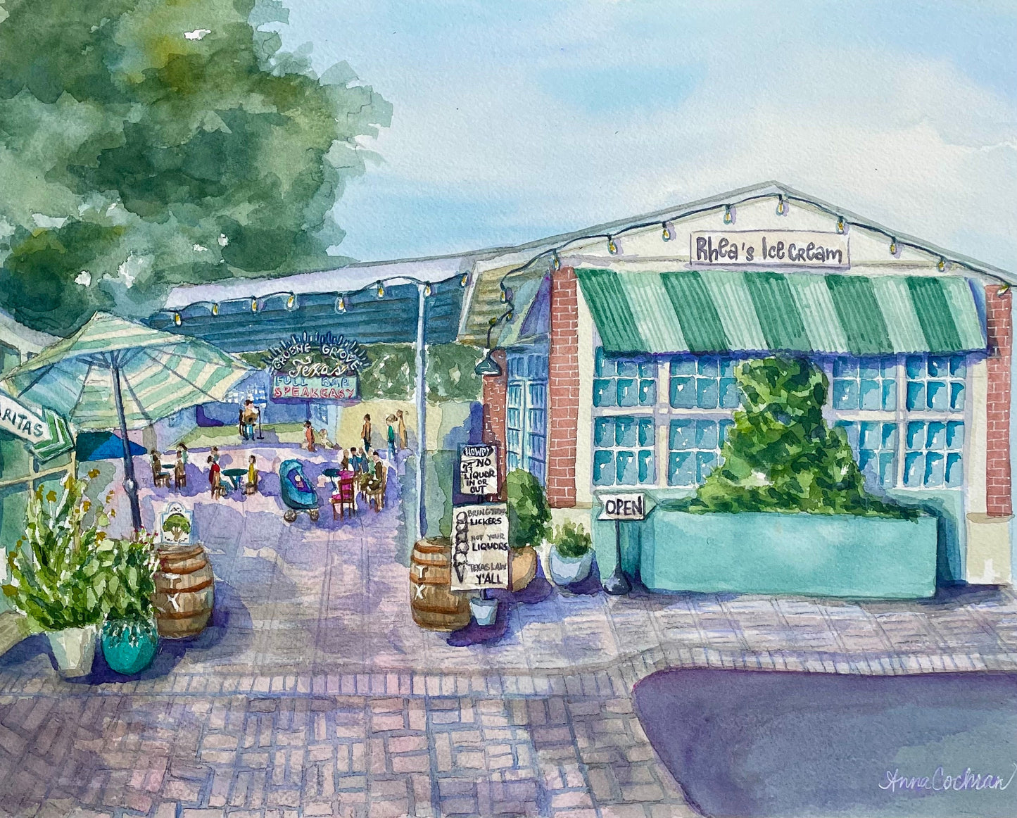Gruene Grove and Rhea's Ice Cream